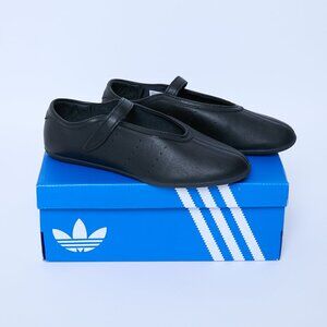 Adidas Stan Smith Lo Ballet Mary Jane Flats Shoes Black 6.5 NIB NWT